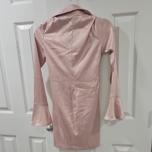 Fashion Nova Light Pink Satin Dress - Picture 3 of 3